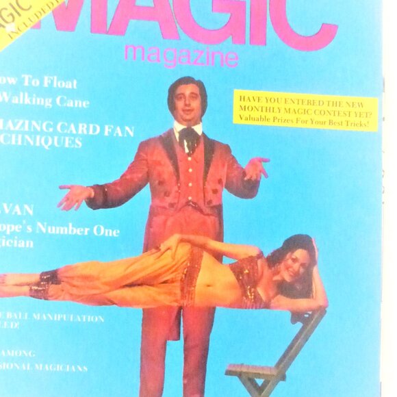 November1975 Houdini's MAGIC MAGAZINE Magician Book Houdini Magic Tricks 4 Ace - Picture 1 of 7